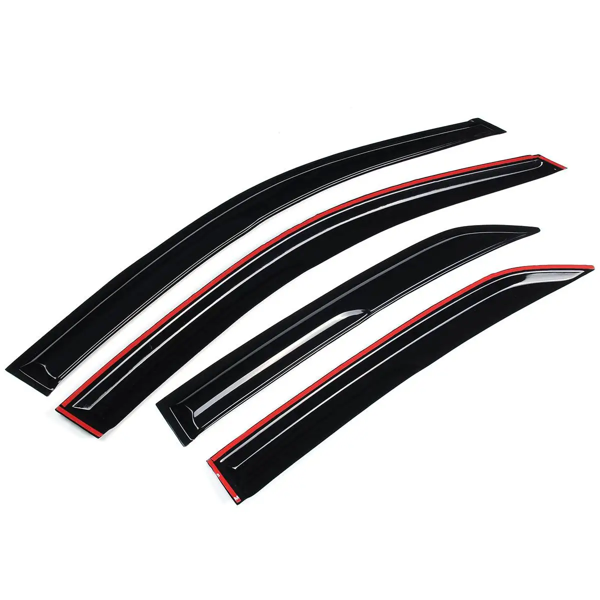 

Black Tinted 4 Pcs Car Side Window Visor Guard Vent Rain Guard Door Visor Awnings Shelter Cover For Toyota For Corolla 2003-2019
