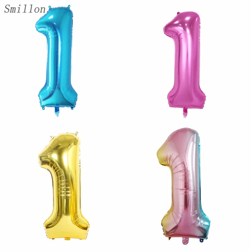 

1 PCS 32 inch Digital Aluminum Film Balloon 1st birthday birthday party decorations kids christmas decorations for home baloon