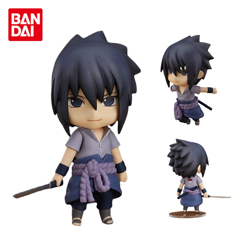Подлинная подвижная Аниме Фигурка Bandai Nendoroid 707 Наруто Учиха Саске суставы аниме