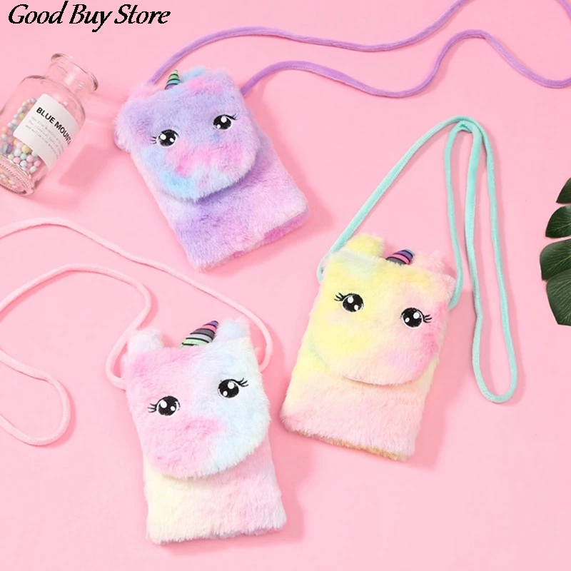 

Cute Winter Soft Plush Stuff Crossbody Bag Mini Phone Pouch Organizer Bags Women Small Money Clutch Handbag Crossbody Purse
