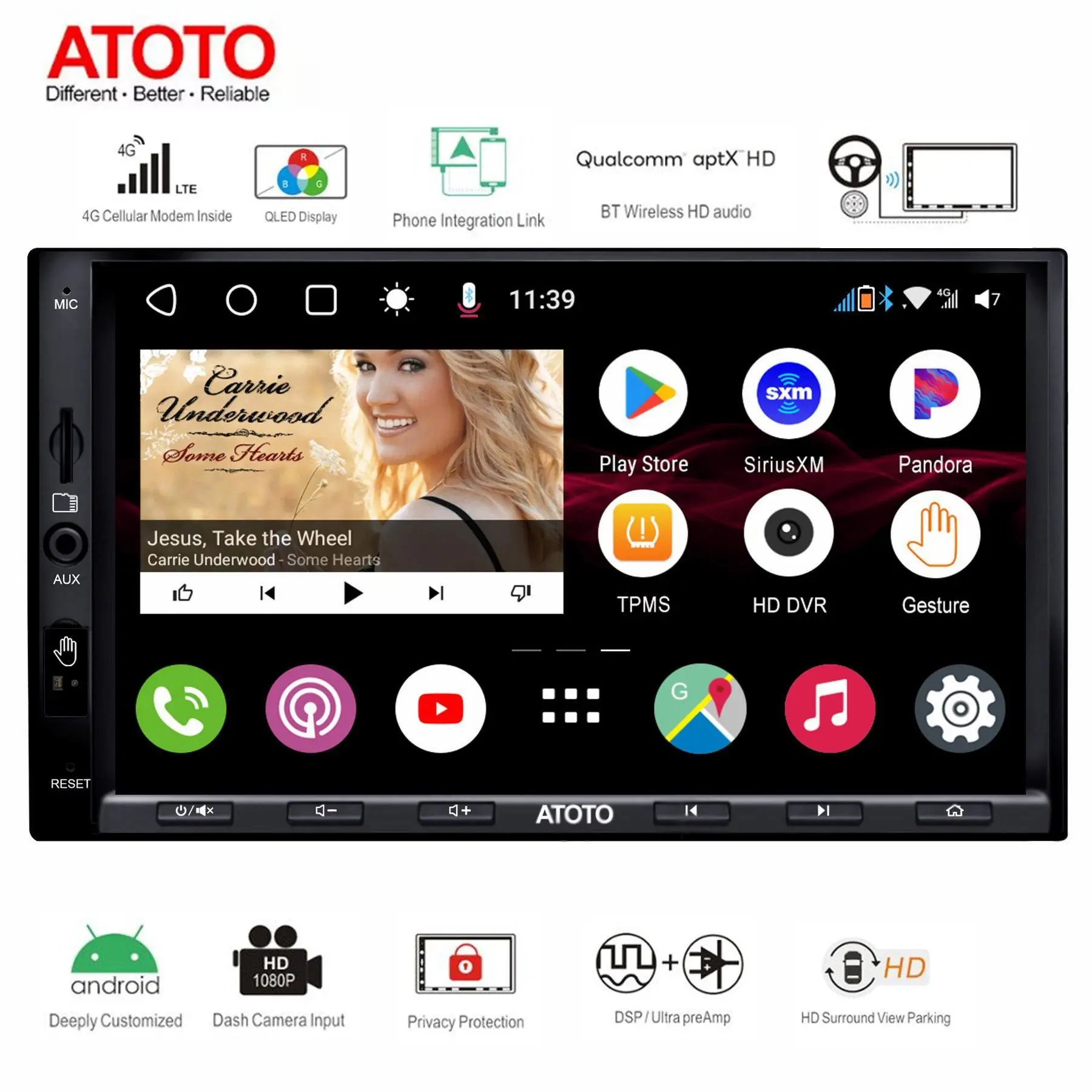 ATOTO S8 Ultra AE-S8G2A78U-A-X 2 din Android Автомобильная стереомагнитола in-Dash автомагнитола с