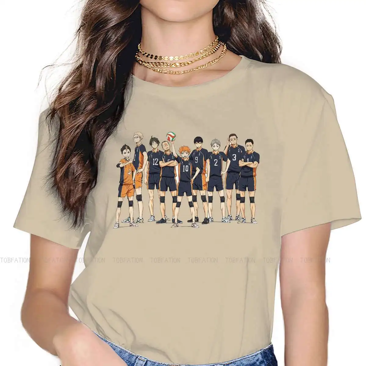 Футболка Haikyu с рисунком волейбола карасуно хинаты кагеяма аниме для женщин и