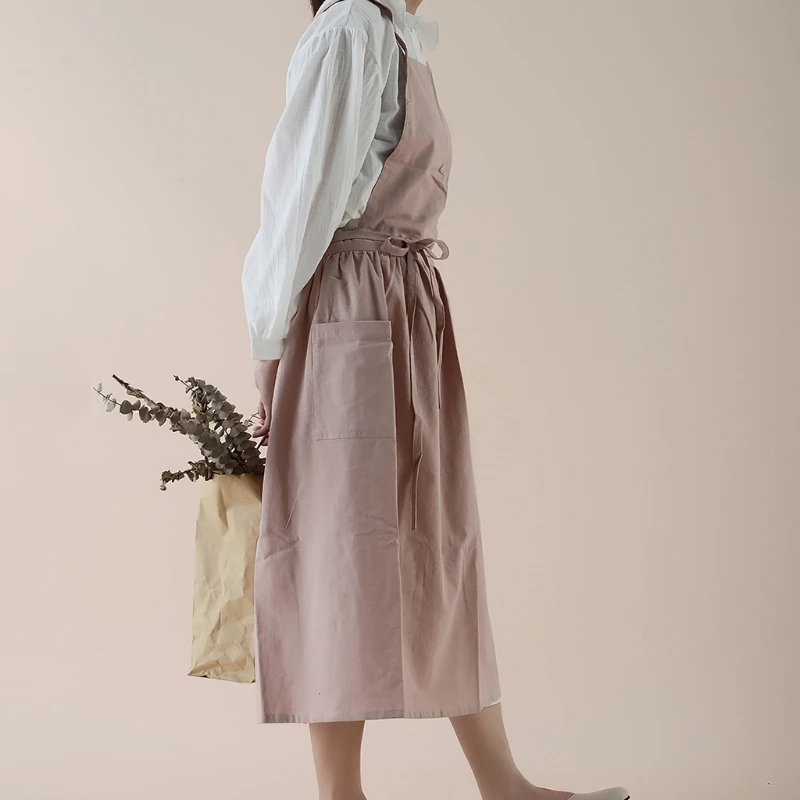 Фартуки из хлопка и льна в японском стиле |