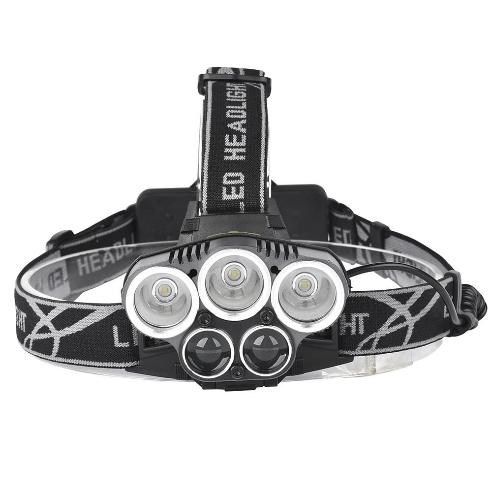 

Jiguoor 5 Switch Modes 1500 Lumens Bicycle Headlight XML-T6+2XPE Blue Light Outdoor Sports HeadLamp Adjustable Headlamp