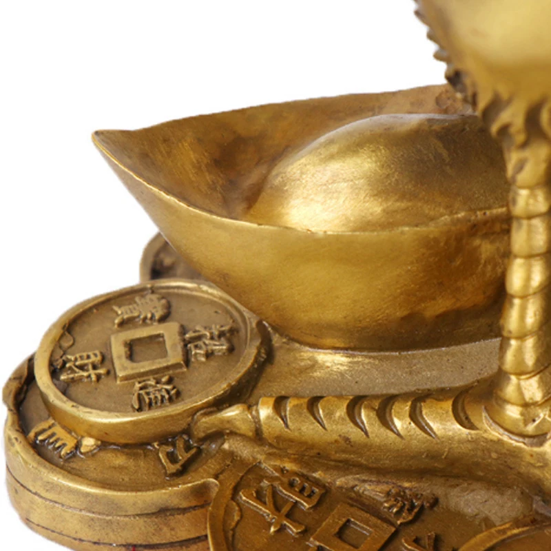 Латунь петух статуэтка в виде петуха статуя китайский Лаки фэншуй орнамент для