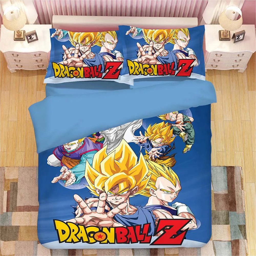 DRAGON BALL Z 3D постельное белье набор сын Goku vegeta пододеяльники, наволочки для подушек, драконий жемчуг одеяла постельные принадлежности Постельное белье - Цвет: 15