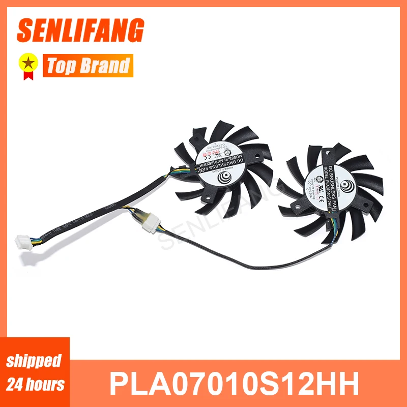 Хорошо протестированный Вентилятор Охлаждения видеокарты 07010s12hh DC12V 0.50A 65 мм четыре линии для MSI R5770 N450GTS HAWK