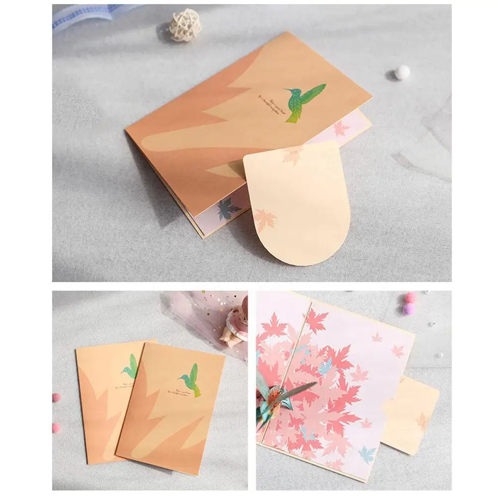 3D Up Открытки День Святого Валентина подарок открытка Кленовая птица для