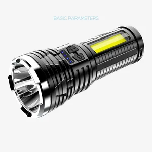 Самый мощный светодиодный фонарик XHP500, фонарик usb X56, перезаряжаемые тактические фонарики, ручной фонарик, наружное освещение, бесплатная доставка, 1 шт.