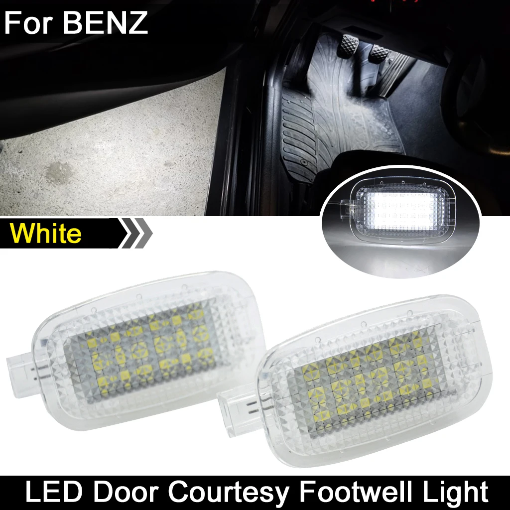 2 шт. для Benz W169 W204 W216 W212 C207 X204 W221 C197 светодиодный логотив дверей интерьера ног