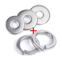 50101px stainless steel flat washer plain gasket spring washer for m1 6 m2 m2 5 m3 m4 m5 m6 m8 m10 m12 m16 m20 m24 screw bolt