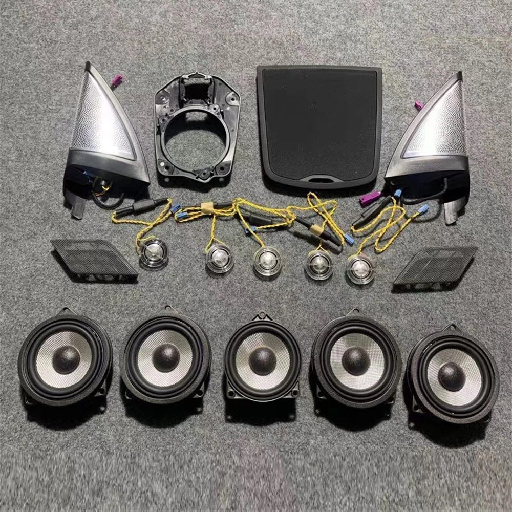 

16 pcs audio upgrade kit for BMW X3 G01 series front back door treble door midrange speaker center lid decoration high quality
