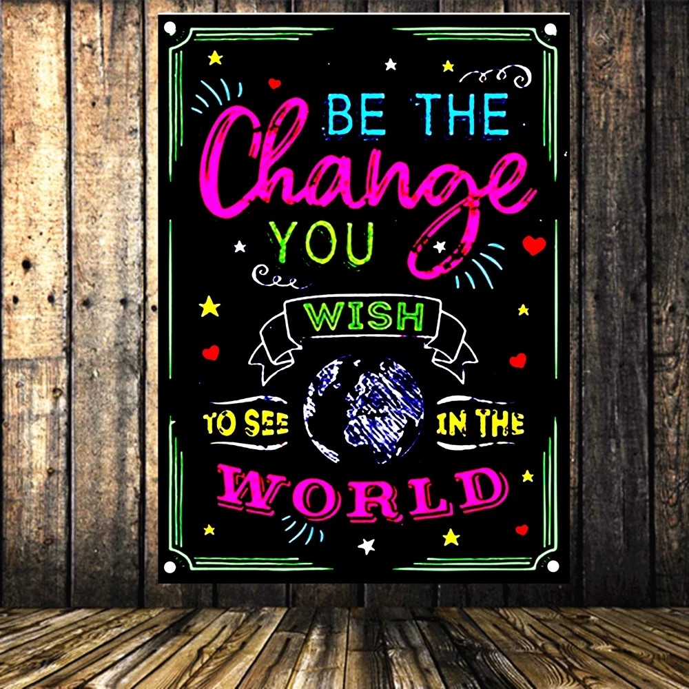 Мотивационные плакаты флаги и баннеры вдохновляющее настенное искусство