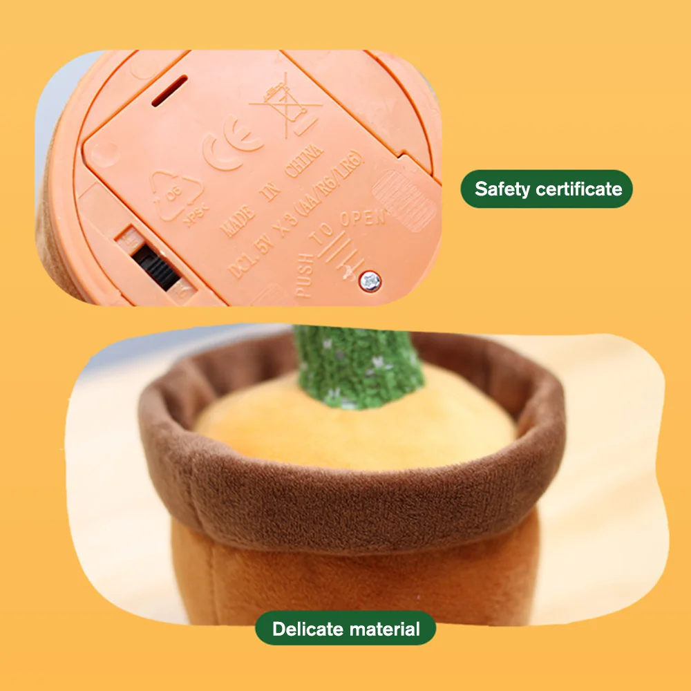 

Shaking Dancing Cactus Twisting The Body With The Song Plush Toys Electronic Stuffed Animals For Children Girls Boys Baby