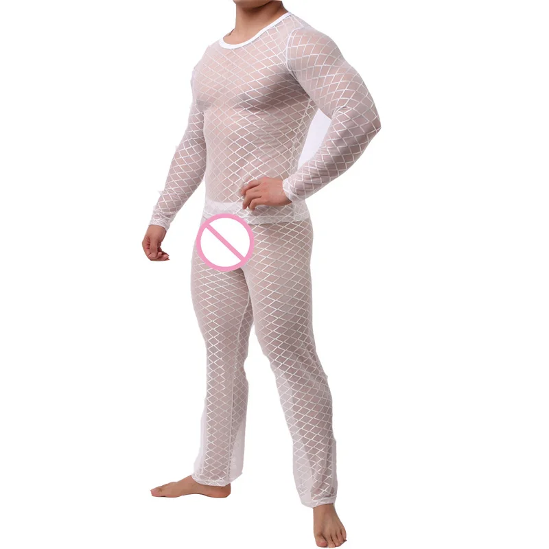 Комплект мужской одежды пикантное нижнее белье футболка с длинным рукавом