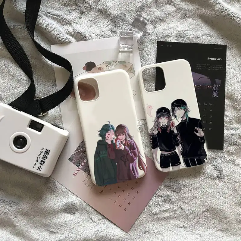 

Hu Tao Genshin Impact Phone Case White Color For iPhone 13 12 Mini 11 Pro X XR XS Max 8 7 6 Plus Cover Funda