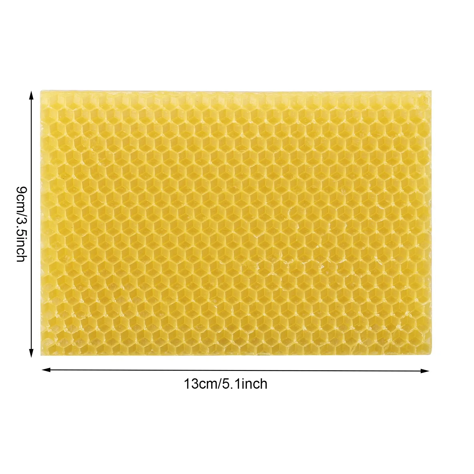 

10pcs Bee Nest Bee Comb Honey Frame 13*9cm Beehive Material Hive Garden Products Wax Frames Base Sheets Beeswax Foundation