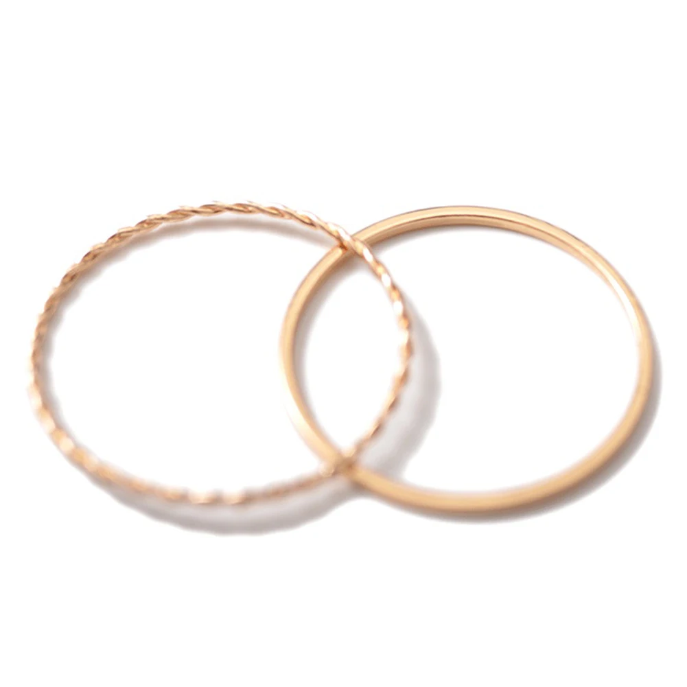 

Vintage Gold Color Knuckle Rings Set For Women Geometric Round Twist Weave Finger Ring Female Fashion Jewelry New Wholesale