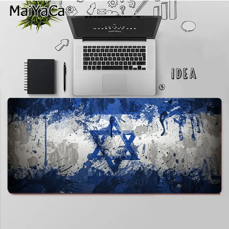 

MaiYaCa Top Quality Israel flag Laptop Computer Mousepad Free Shipping Large Mouse Pad Keyboards Mat