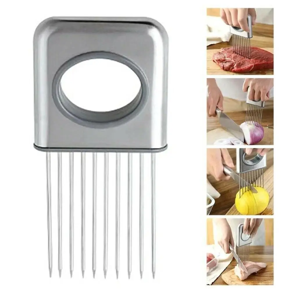 Новинка креативная луковая ломтерезка стальная свободная игла для мяса резак