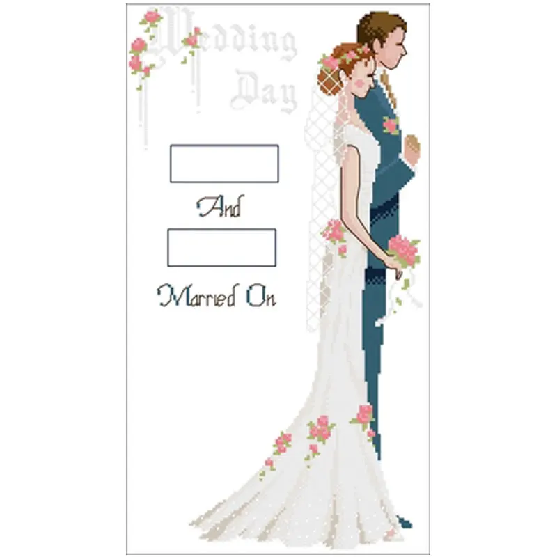 

Свадебные юбилейные узоры Счетный крест 11CT 14CT 18CT DIY Набор крестиков вышивка рукоделие Наборы домашний декор