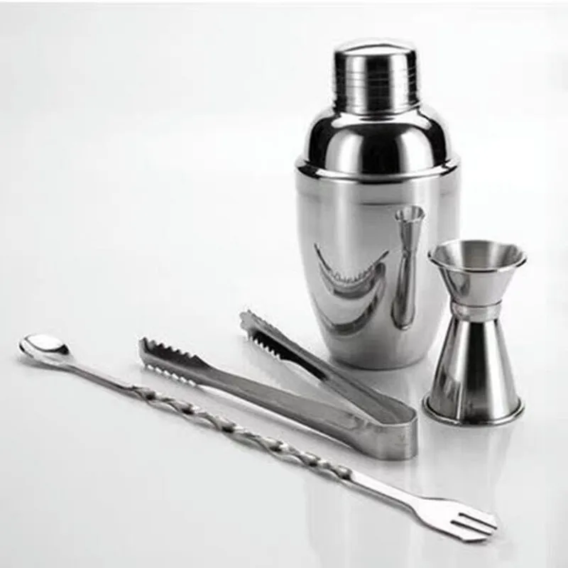 

350ml Japanese Style Cocktail Shaker Set Ounce Cup Ice Tongs Cocktail Shaker 4-piece Set
