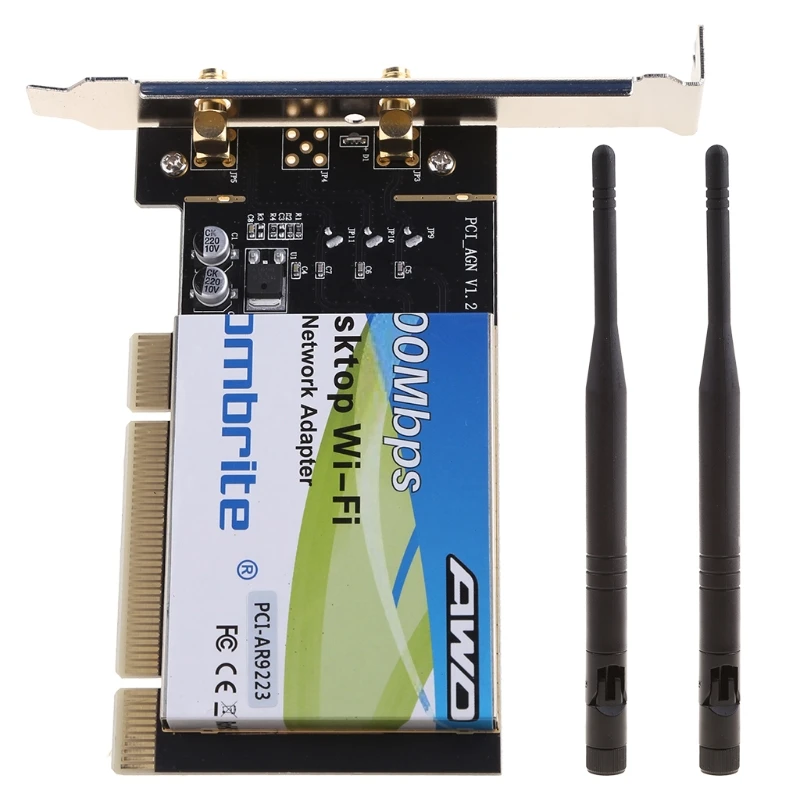 AR9223 PCI 300M 802.11b/g/n беспроводная карта WiFi адаптер для настольного ноутбука 6 дБ