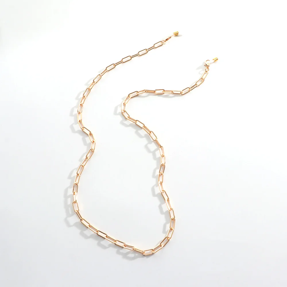 

1PC New Fashion Unisex Anti-lost Alloy Beaded Chain Face Mask Lanyards Reading Glasses Chain Neck Strap Mask Cord Holder