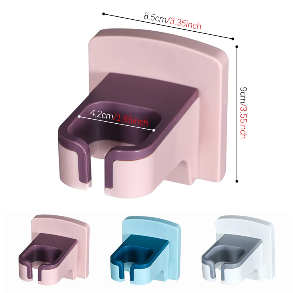 

Hair dryer holder Bathroom Equipment Wall-mounted No Drilling Bathroom Organizer Storage Shelf Stand For Bathroom Accessories