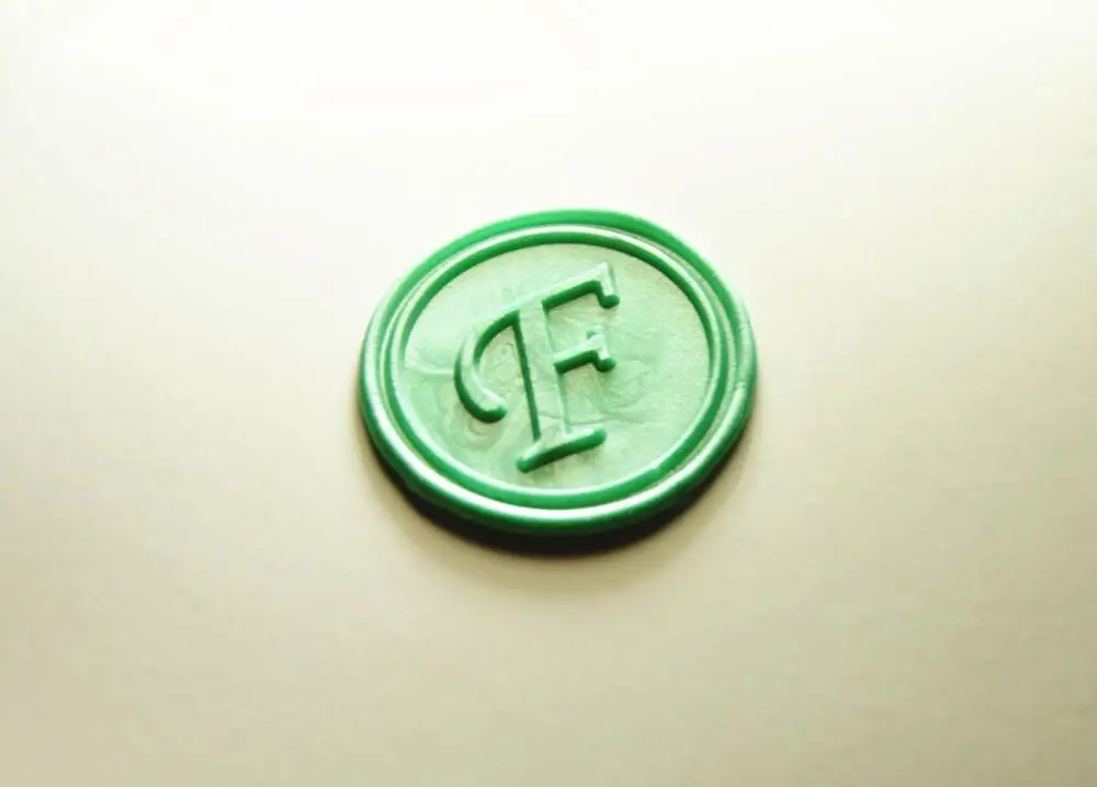 Формальный A Z пользовательский дизайн алфавитов воск печать одно начальное