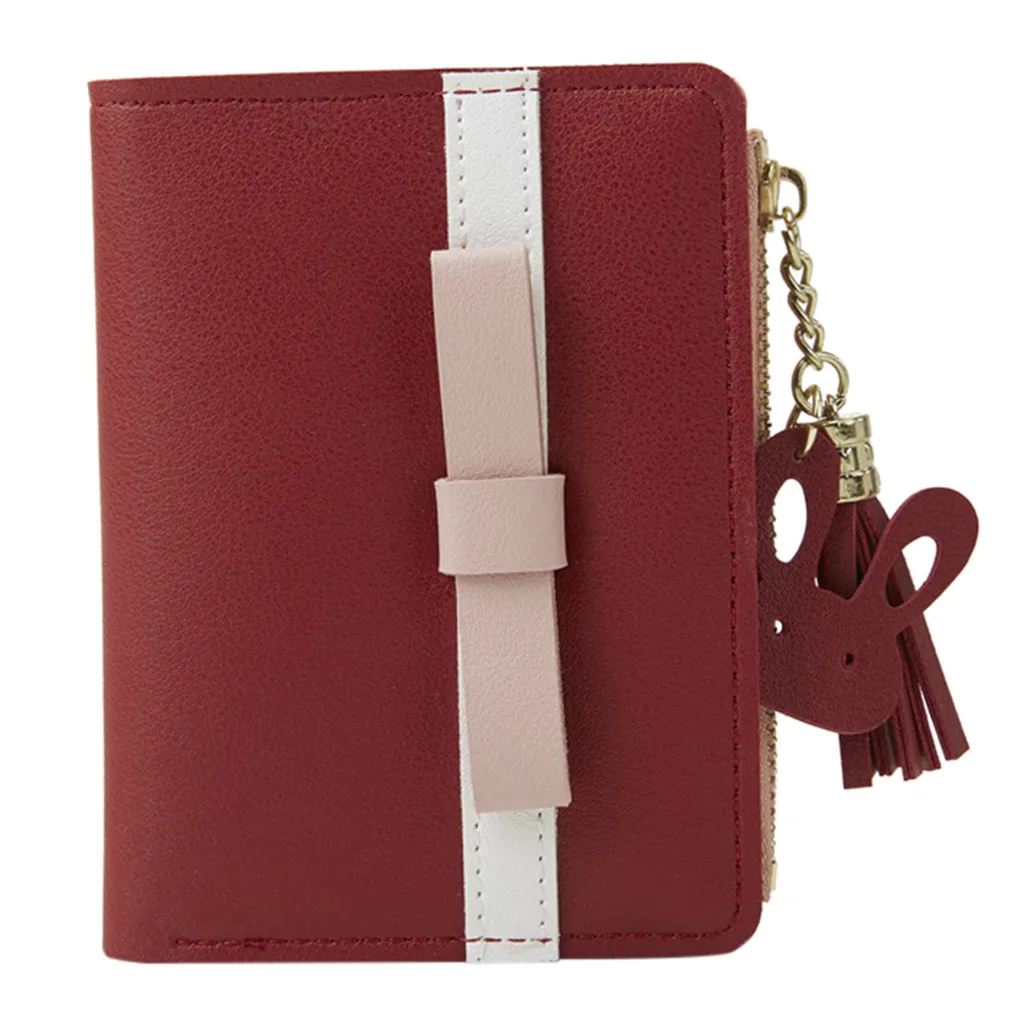 Модный кошелек для монет женские кошельки карамельных цветов женский короткий