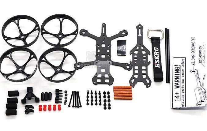 

HSKRC CK95 95mm 95 2Inch Carbon Fiber Frame Kits with 4PCS Ducts For RC FPV Racing Freestyle Drones 1104 1106 1204 1206 Motor