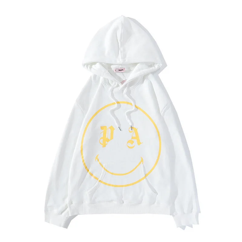 

Palm fashion PA angels bear Angel Bear smiley face print casual Hoodie