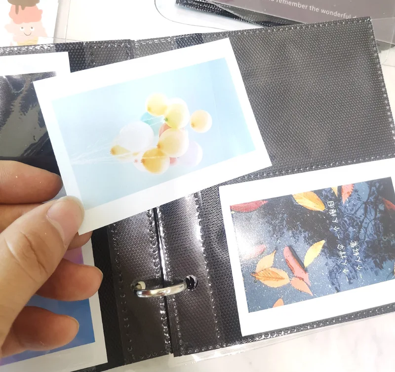 100 карманов 3 дюйма мини-пленка фото бумага альбом памятная книга для Fujifilm Instax Mini 8 9 Polaroid фильм имя держатель для карт