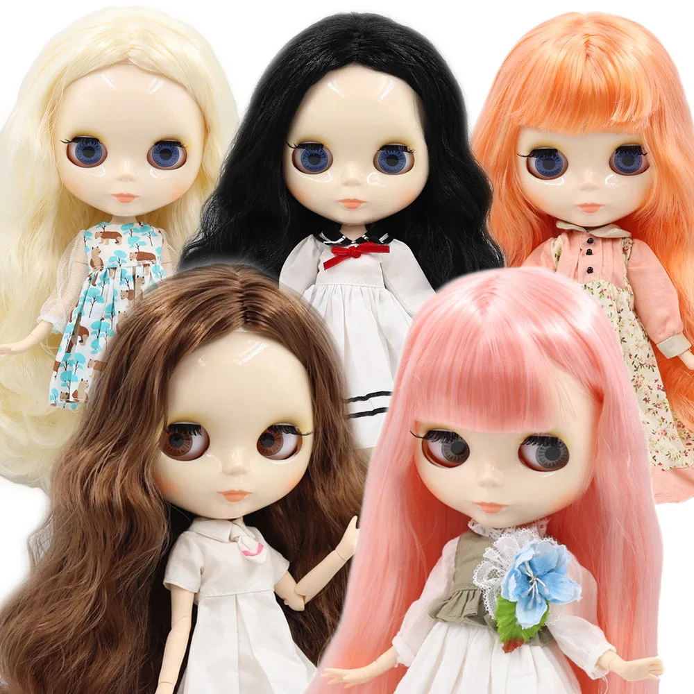 Ледяная фабрика Blyth кукла 1/6 BJD индивидуальные обнаженные тела с белой кожей, глянцевое лицо, подарок для девочки, игрушка