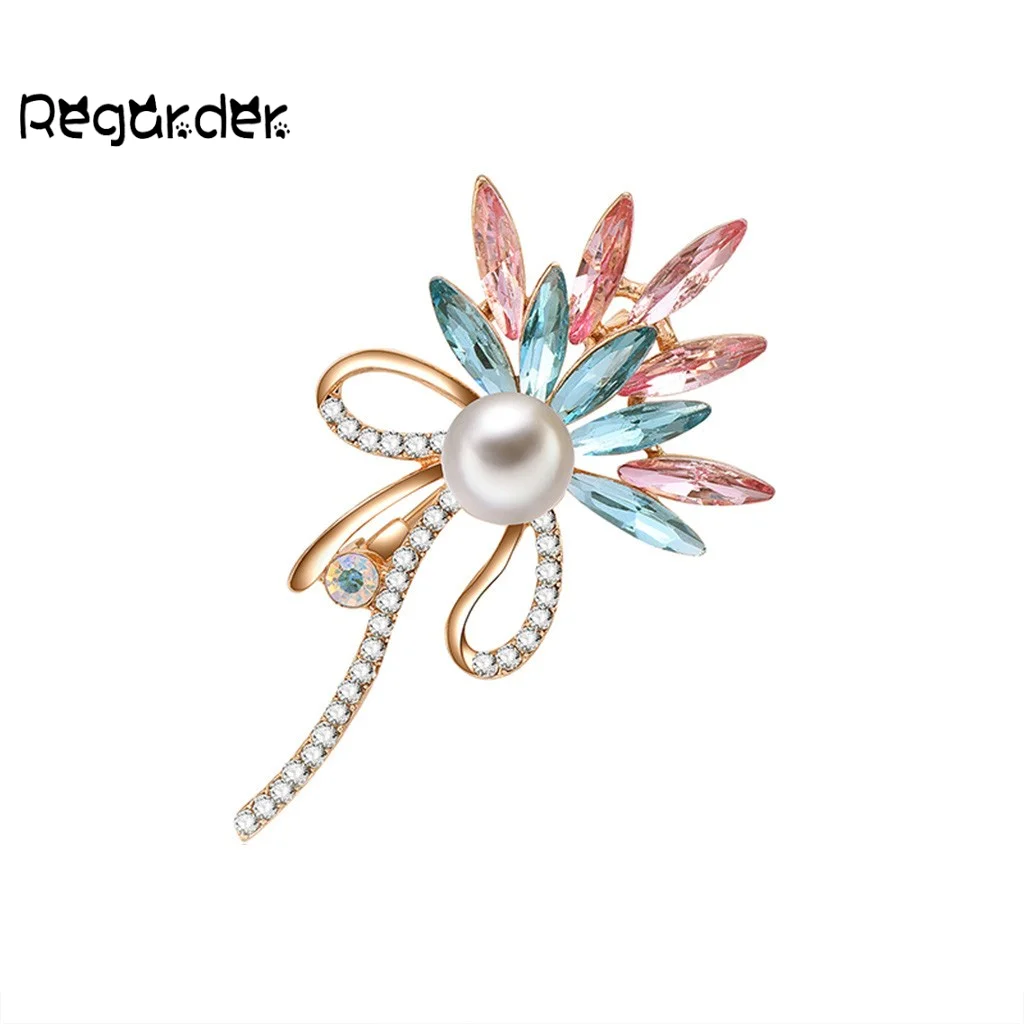 Модные женские цветы большой стиль Броши дикие дамы бутик ювелирные изделия