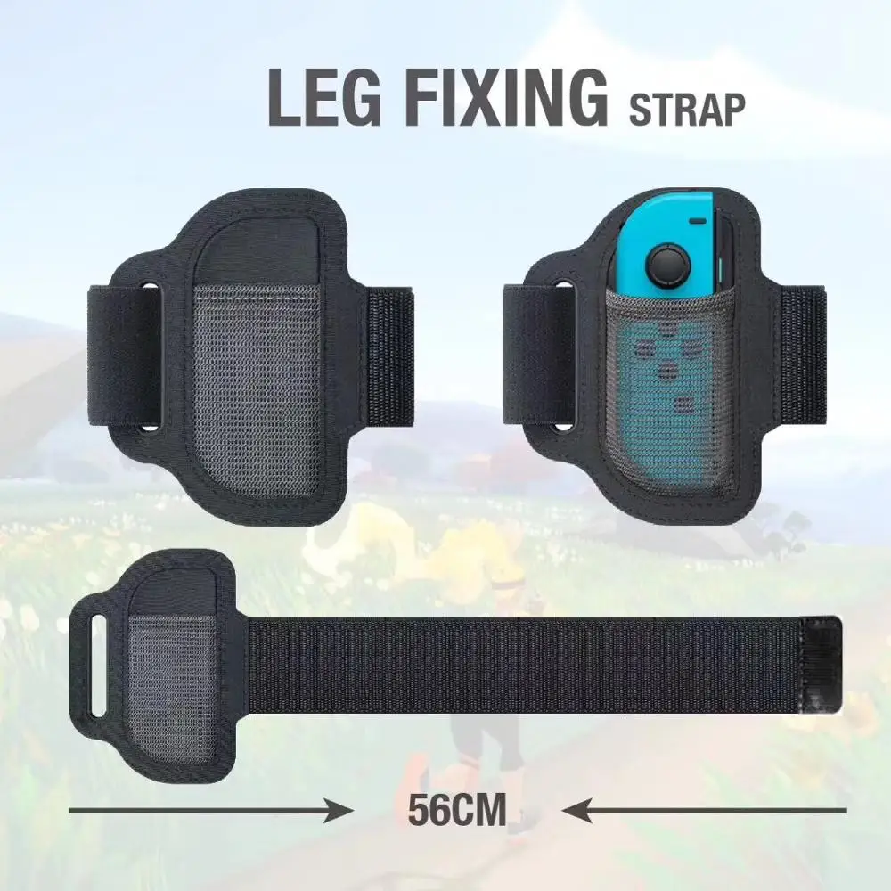 3 в 1 регулируемый эластичный ремешок для ног спортивный 56 см RingCon Grips Leg Nintendo Switch