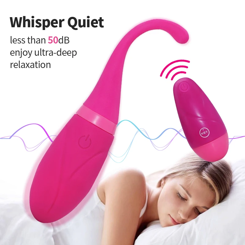 Яйцо-вибратор с беспроводным управлением для стимуляции клитора и точки G |