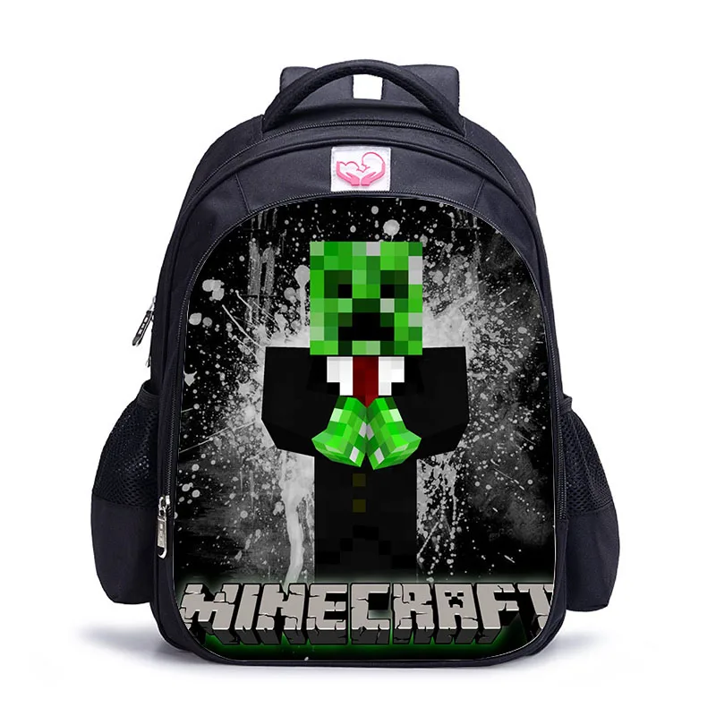 Детские школьные ранцы MINECRAFT с двойной молнией ортопедический рюкзак для