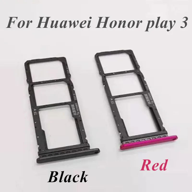 10 шт. оригинал для Huawei Honor play 3 лоток Sim-карты + адаптер Micro SD карты гнездо держатель