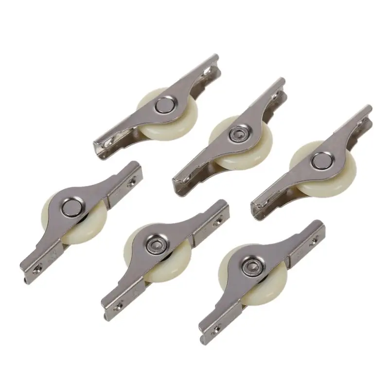 6 шт белый дверцы окно один нейлоновый направляющий ролик приводной ремённой