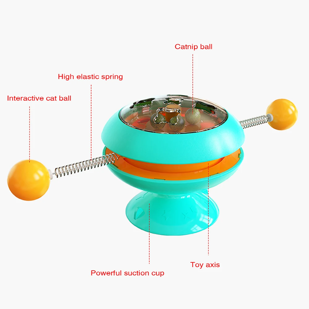 

Rotatable Cat Toys Supplies with Catnip Interactive Training Toys for Cats Kitten Cat Accessories Pet Products Cat Toys