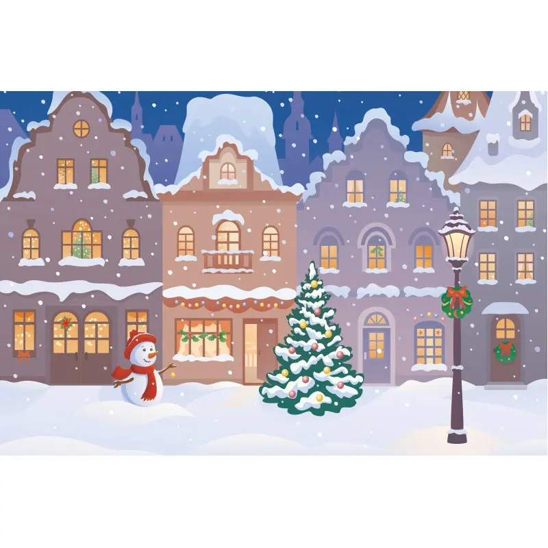 Скачать - Зимний городской пейзаж - стоковая иллюстрация Городской пейзаж, Иллюс