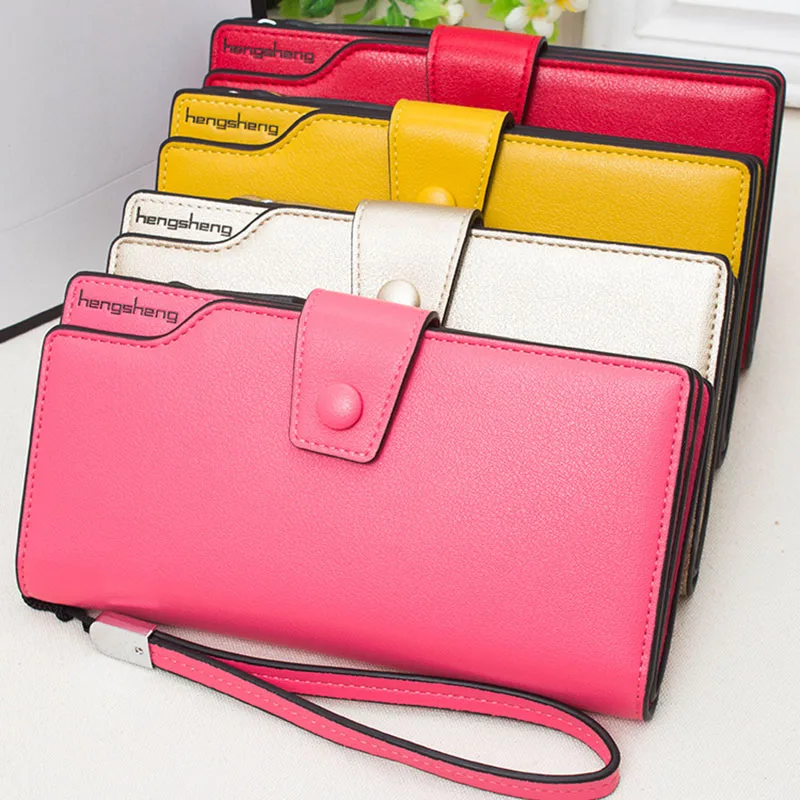 Lady Candy Colors Leather Long Wallet Handle Case Card Purse Zipper Buckle Packet C55 | Багаж и сумки