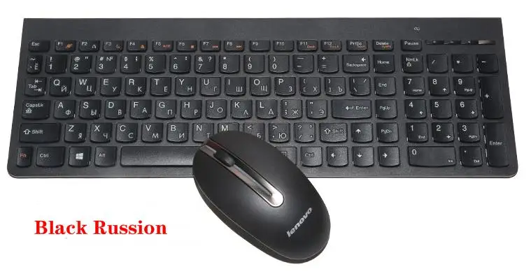 2,4 ГГц Беспроводная комбо lenovo SK8861 русская испанская немецкая французская Турецкая итальянская британская тайская шоколадная клавиатура мыши 1000 dpi мышь