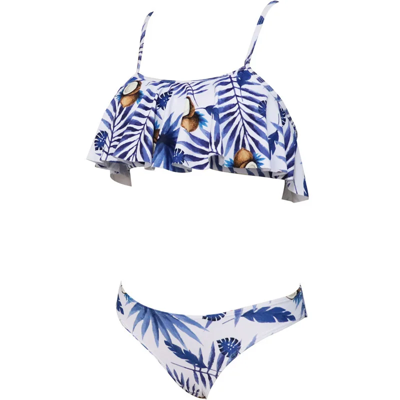 Новинка 2020 женский модный купальный костюм из двух предметов с принтом рыбы