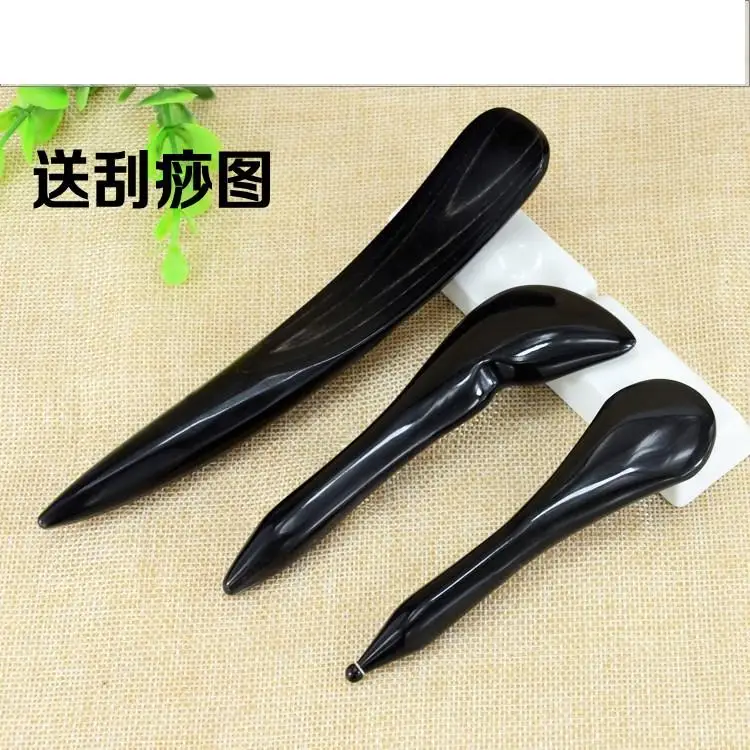 Конус для ног gua sha конусный массажный конус с натуральными рожками и ребрами