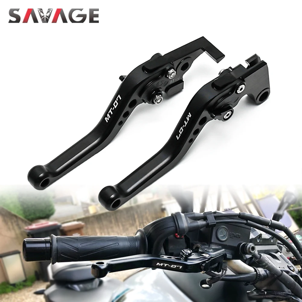 Короткие сцепные рычаги для YAMAHA MT07 MT09 2013 2020 MT 07 09/Tracer логотип аксессуары