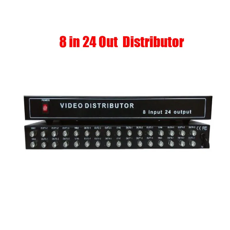 

Усилитель видеосигнала, 8 в 24 выхода, BNC, AHD, TVI, CVI, HD, от 8 до 24 каналов, разветвитель для камер видеонаблюдения, DVR