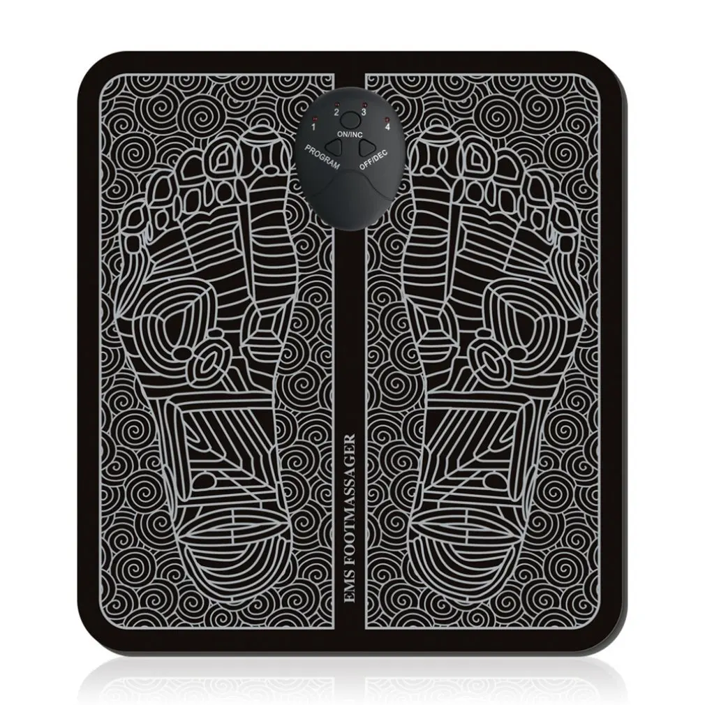 

Fitness EMS Tens Acupuncture Foot Massager Muscle Stimulator Acupoint Mat Health Care Foot Muscle Electric